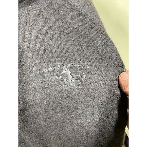 Disney World Disney Parks 1/4 Zip Pullover Sweater Shirt Unisex XXL Mickey Mouse - Picture 3 of 10